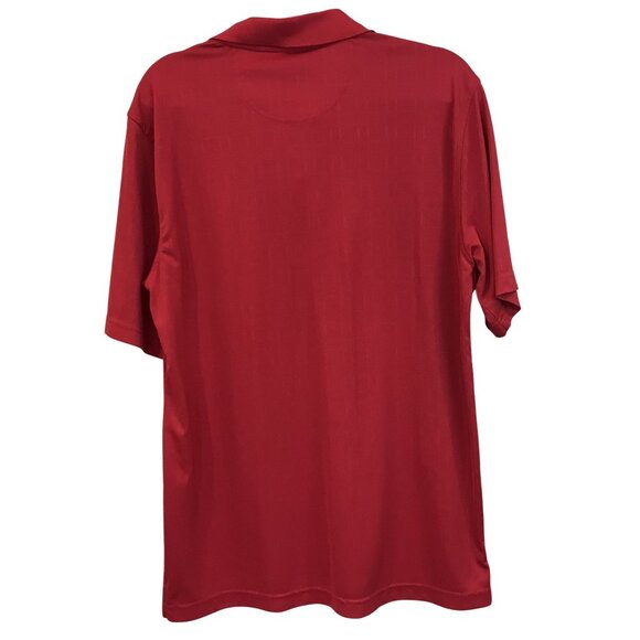 Greg Norman Tasso Elba Play Dry Red Polo Shirt M Golf Performance Classic Fit - Picture 2 of 6